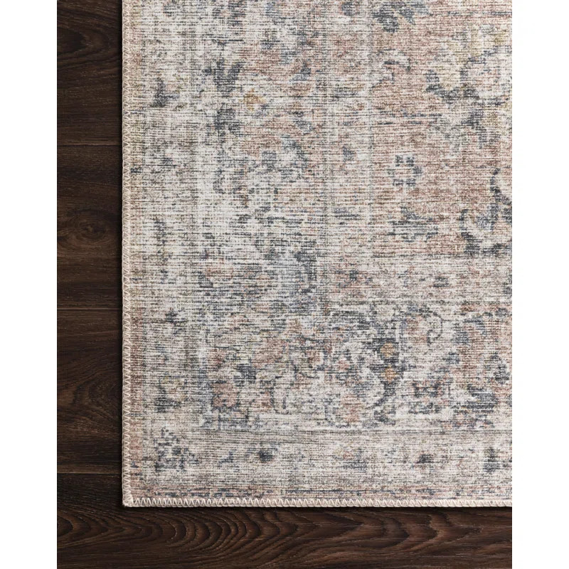 Skye Oriental Blush/Gray Area Rug | Wayfair North America