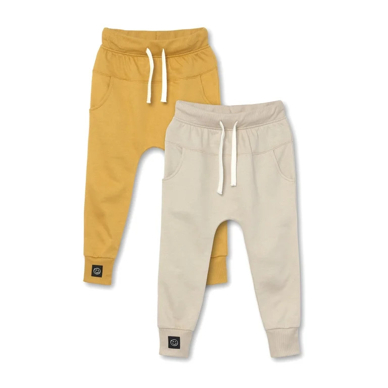 Little Star Organic Toddler Boy 2Pk Harem Joggers, Size 12M-5T | Walmart (US)