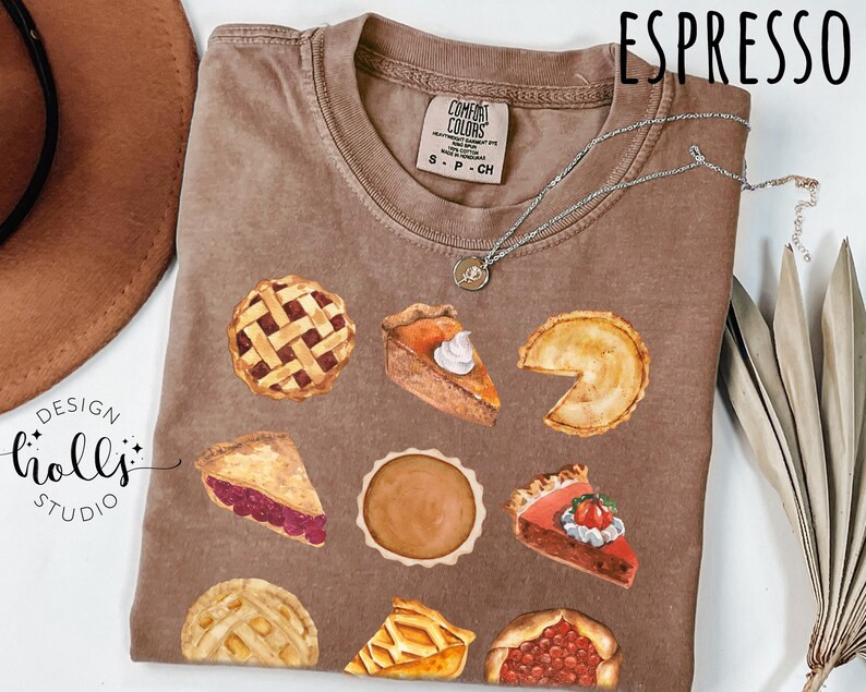 Comfort Colors Pumpkin Pie Shirt,fall Shirt,thanksgiving Gift,thanksgiving Shirt,thanksgiving Tsh... | Etsy (US)