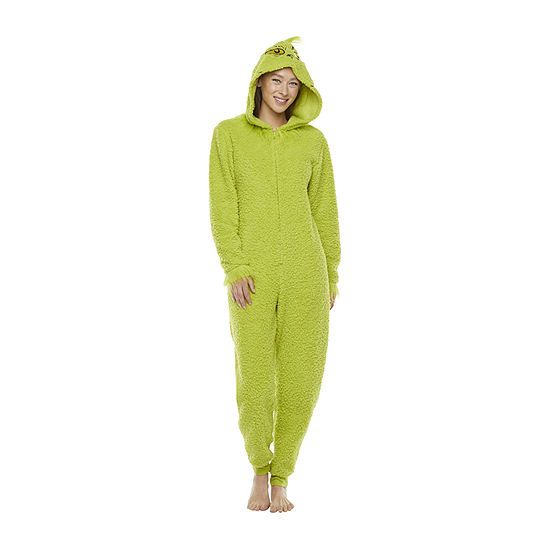 Dr. Seuss Grinch Family Matching Onesies Womens Dr. Seuss Grinch Long Sleeve One Piece Pajama | JCPenney