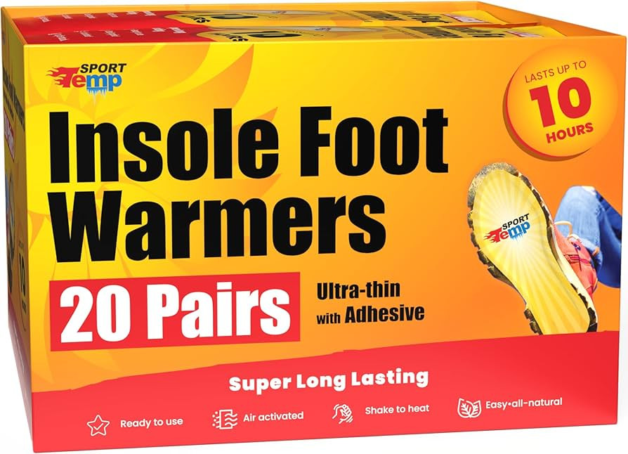 Insole Foot Warmers - Up to 10 Hours of Heat, Easily Apply with Adhesive - Ultra Thin, Easy, All ... | Amazon (US)