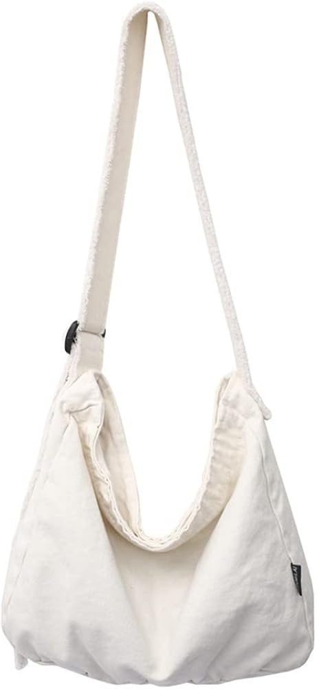 ZZPLNZYQ Women's Canvas Bag Crossbody Bag Casual Hobo Bag Large Shoulder Bag Shopping Bag Unisex | Amazon (US)