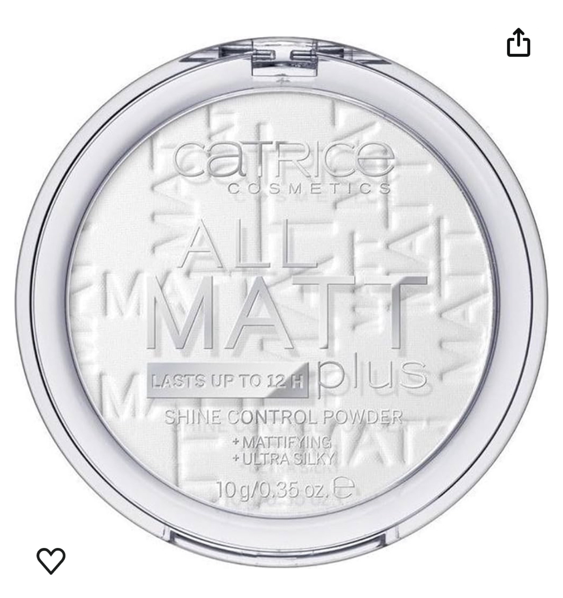 Catrice All Matt Plus Shine Control Powder 001


#LTKover40 #LTKbeauty #LTKActive