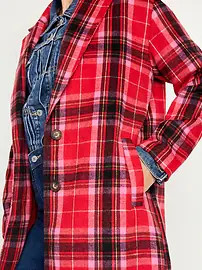 Soft-Brushed Overcoat for Women | Old Navy (US)