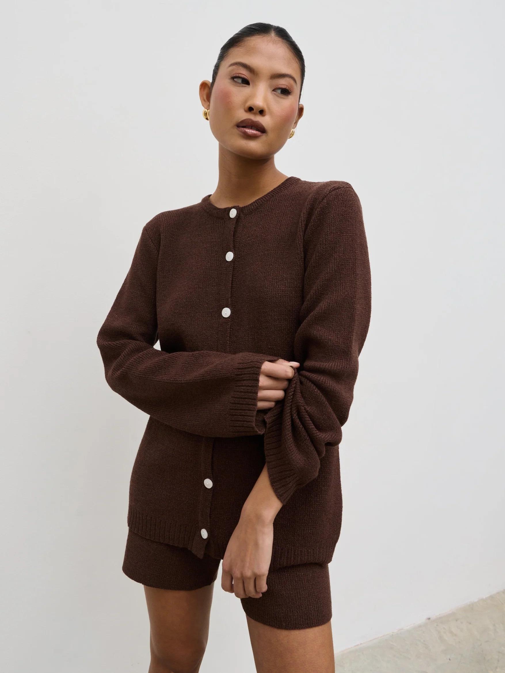 Gracie Fine Tape Knit Cardigan | Pretty Lavish (UK)