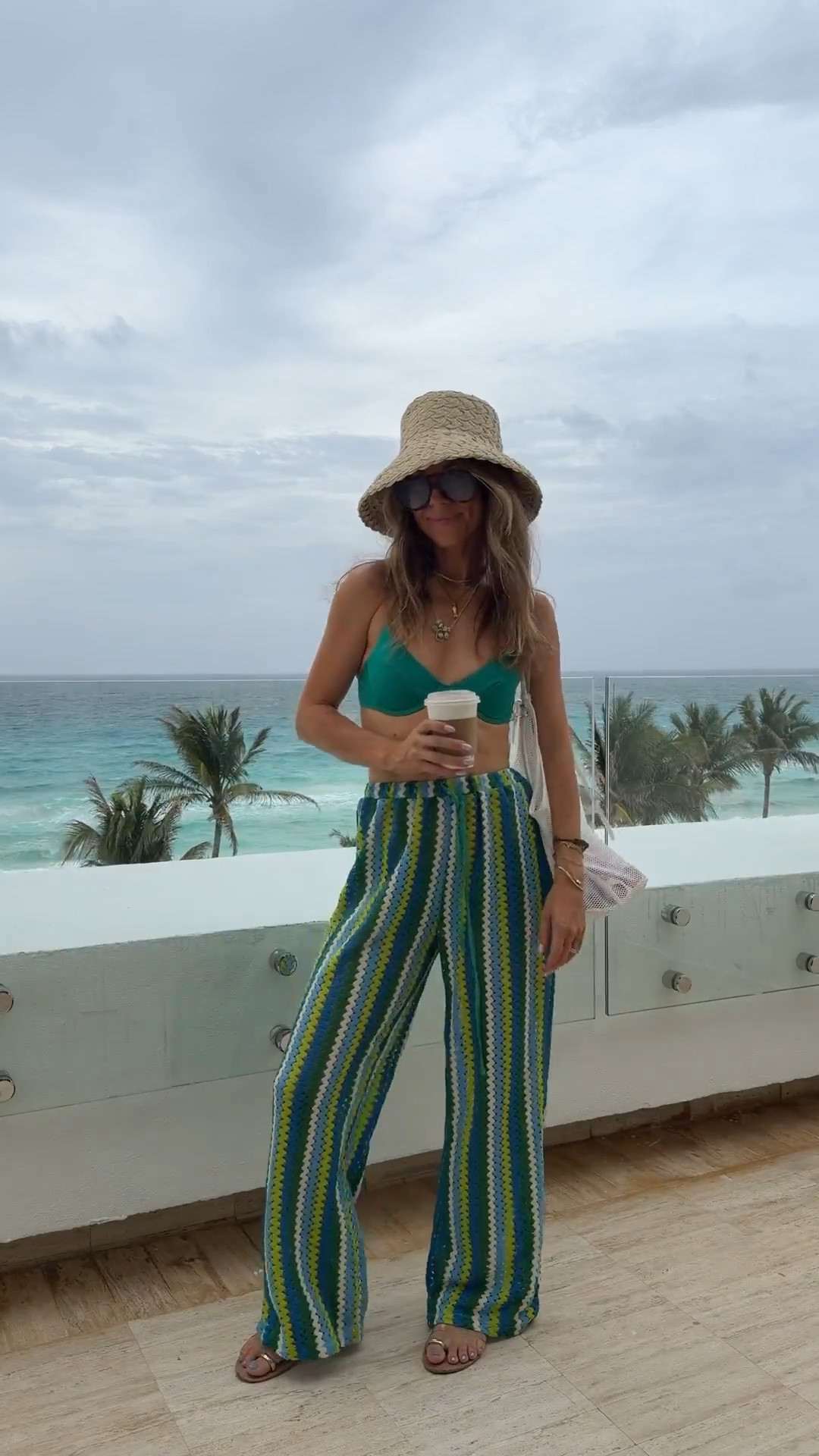 The best beach pants!  Size small. Come In so many colors! Size small top and bottom on the best bikini. Beach bag and beach hat are super affordable too!

#LTKdayinmylife #LTKSwim #LTKTravel