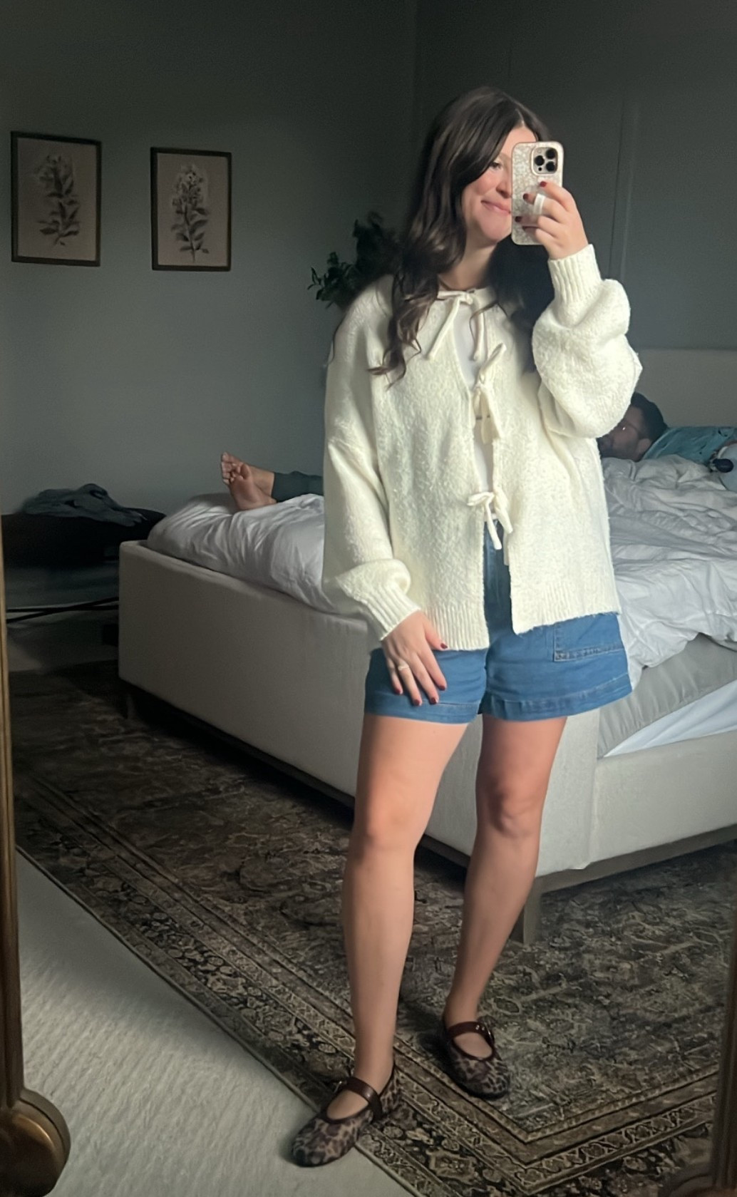 Wearing size medium in both + 7.5 in shoes (tts)

Bow cardigan / Post Partum outfit / post Partum friendly / cardigan outfit / bow outfit / mom outfit / everday mom outfit / fall mom outfit / fall outfit / mom style / everyday mom outfit / everyday outfit / pre fall outfit / fall transition / looks for less / Amazon fashion / leopard flats / fall fashion / mom fashion 

#LTKFamily #LTKStyleTip #LTKSeasonal