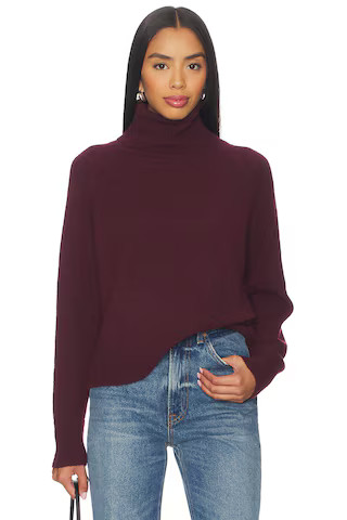 John & Jenn by Line Emmett Turtleneck Sweater in Merlot from Revolve.com | Revolve Clothing (Global)