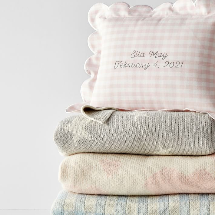Baby Boudoir Scalloped Pillow | Mark and Graham