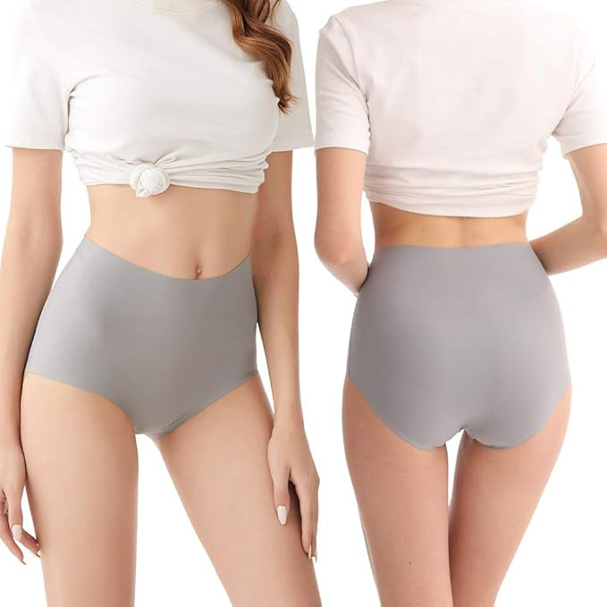 FallSweet No Show High Waist Briefs Underwear for Women Seamless Panties Multi Pack | Amazon (US)