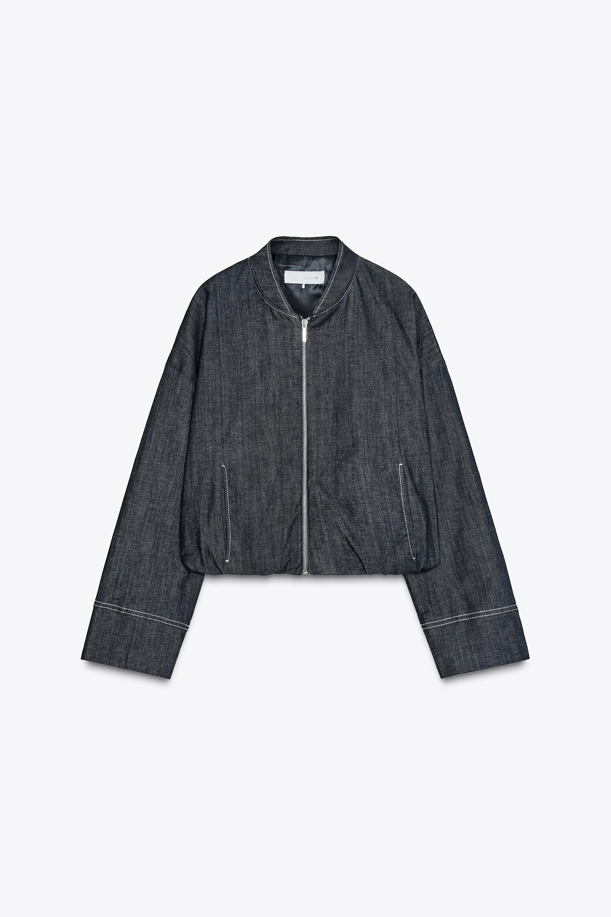 Z1975 BALLOON DENIM BOMBER JACKET | Zara US