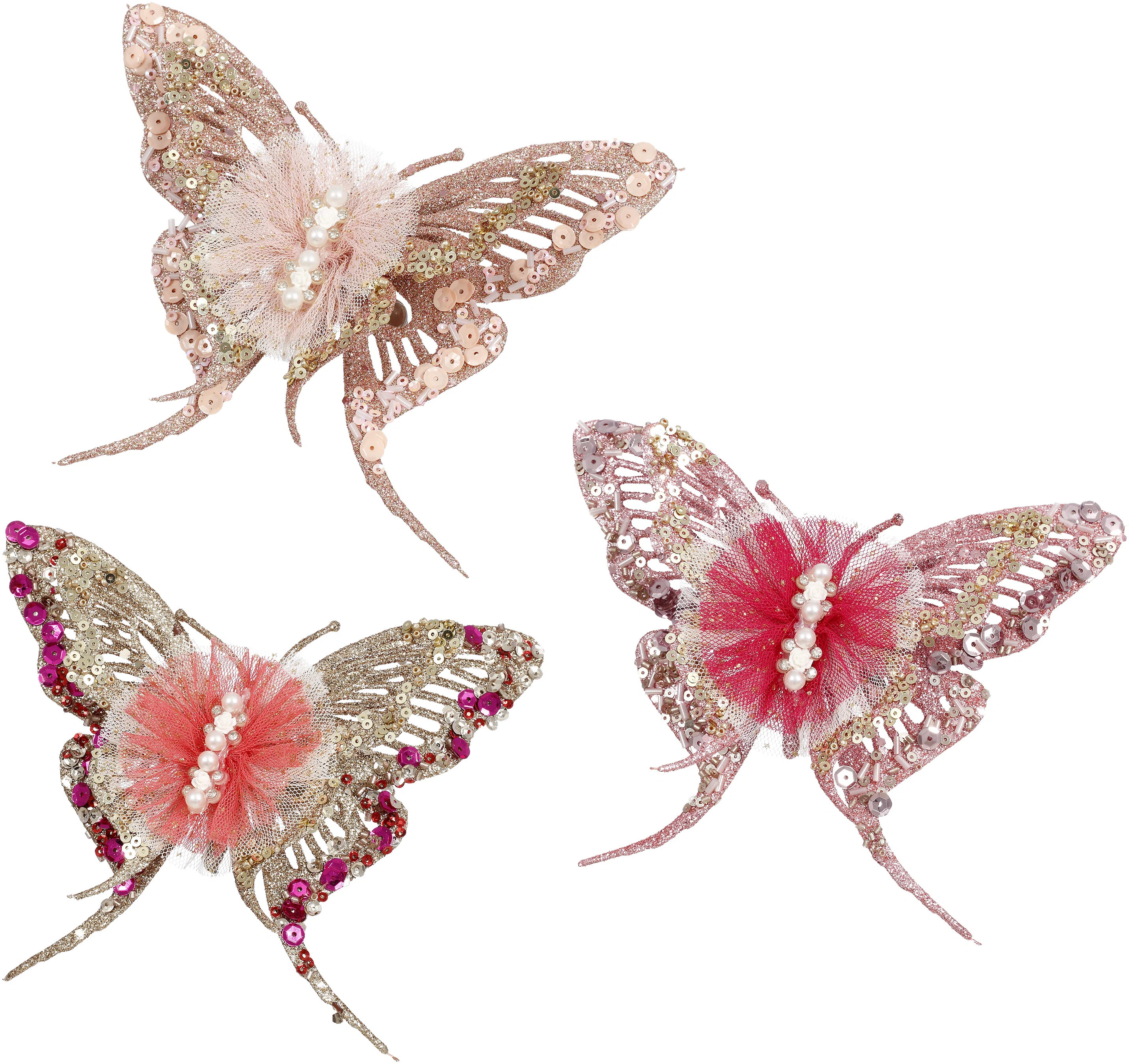 Butterfly With Clip, Set Of 12 -5.5 X 2 Inches (Set of 12) | Perigold