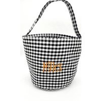 Personalized Halloween Basket For Kids, Cotton Bag Trick Or Treating, Embroidered Tote Girls & Boys, Bucket Candy | Etsy (US)