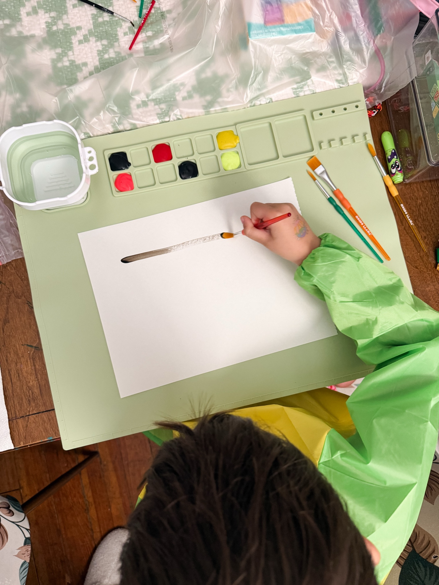 Art projects are so much more enjoyable when cleanup is easy. These silicone painting mats protect our table, roll up for simple storage, and include a magnetic collapsible water cup that's surprisingly spill-resistant. Since we don't have room for easels, they've been the perfect solution for creative afternoons at home.

#LTKKids #LTKHome #LTKmomlife