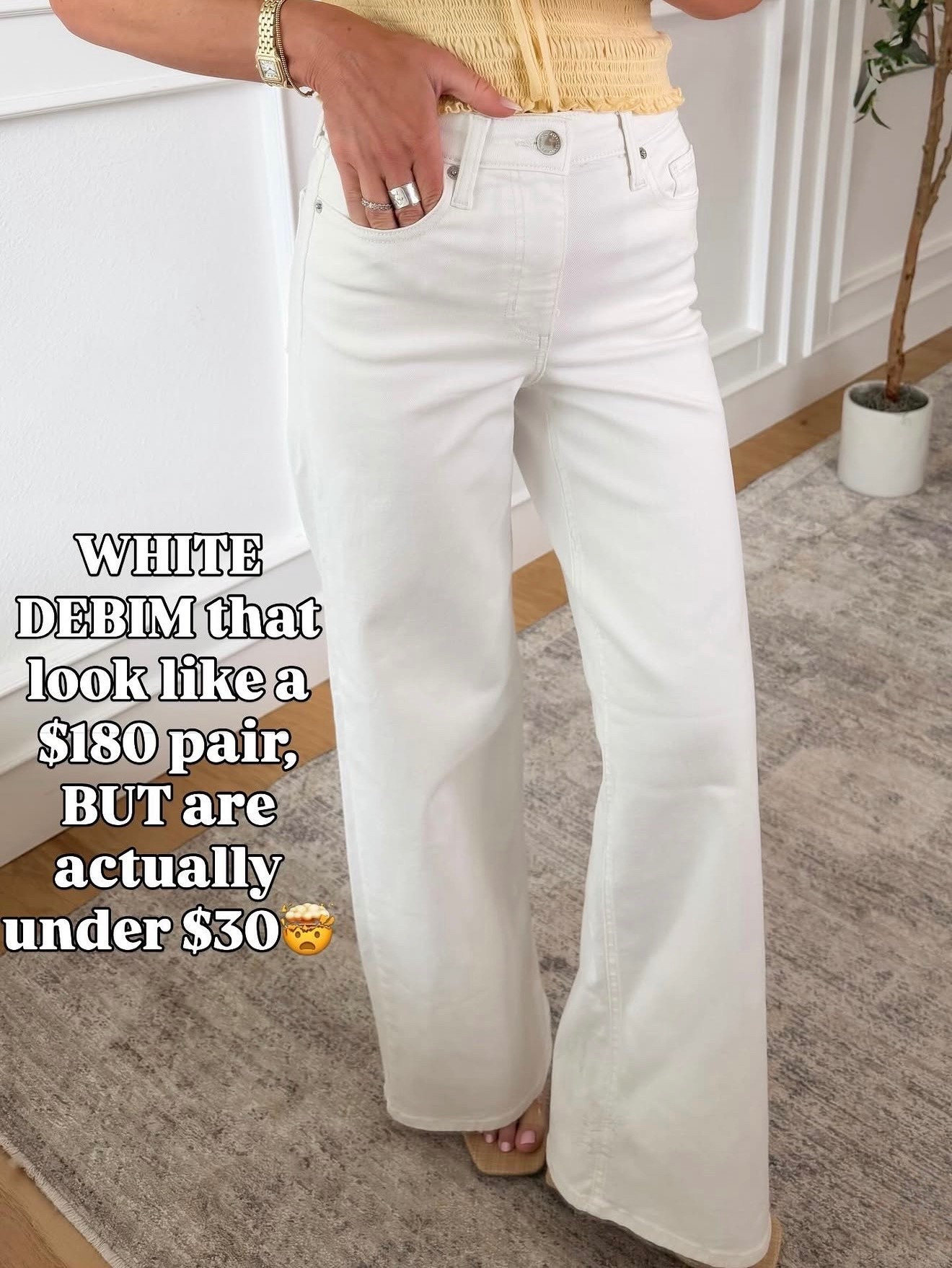 White denim will never go out of style. 

#TargetFinds #TargetStyle #TargetFashion #TargetHaul #TargetNewArrivals

#LTKMothersDay #LTKTall #LTKWorkwear