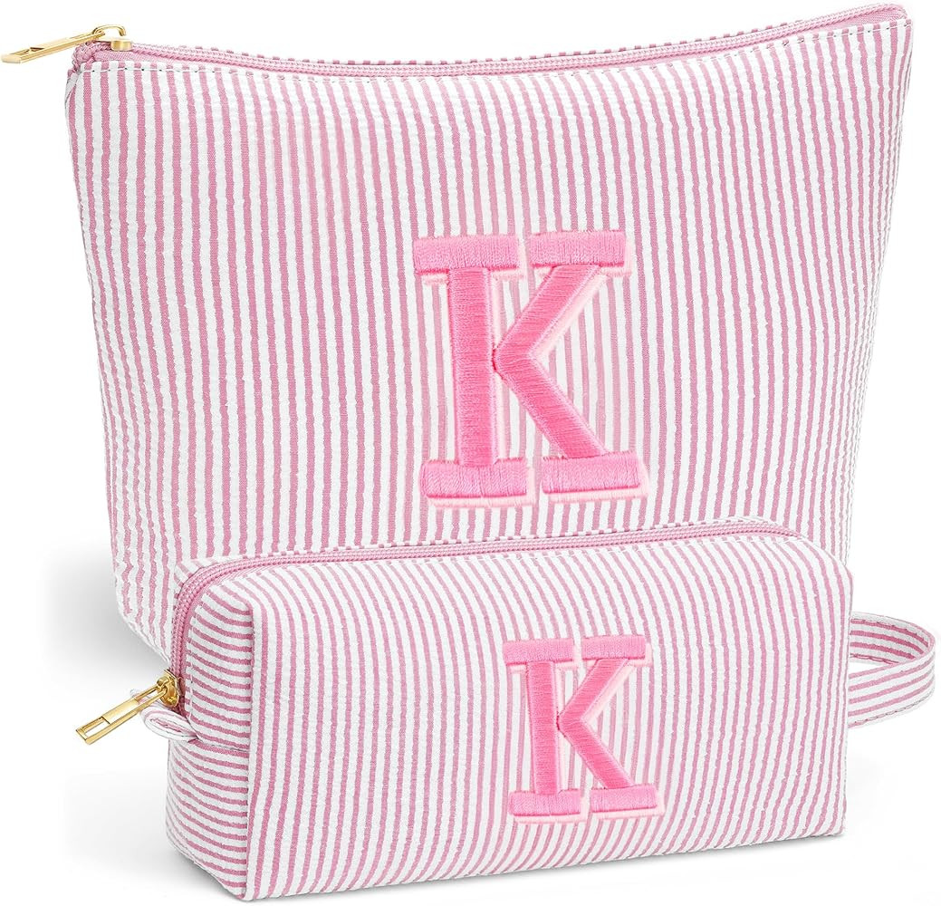 Beach Bags for Women Girl - Summer Beach Toiletry Makeup Bag, Travel Gifts for Her, Summer Person... | Amazon (US)