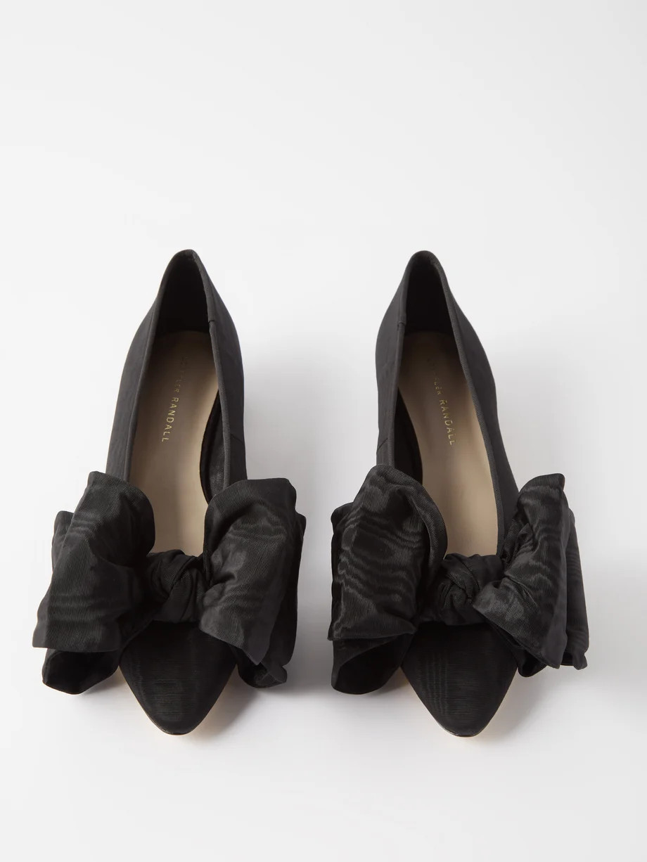 Noa moire bow block-heel ballet pumps | Loeffler Randall | Matches (US)