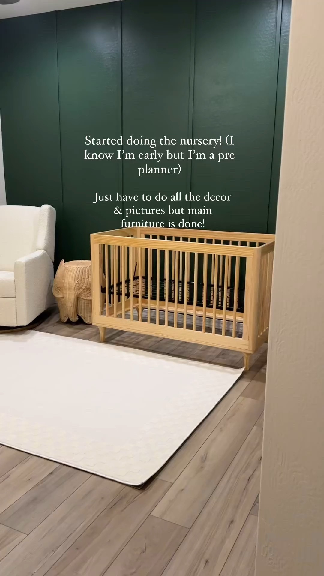 Started working on the nursery for our baby boy! 💙👶🏻✨

#LTKbaby #LTKfamily #LTKkids