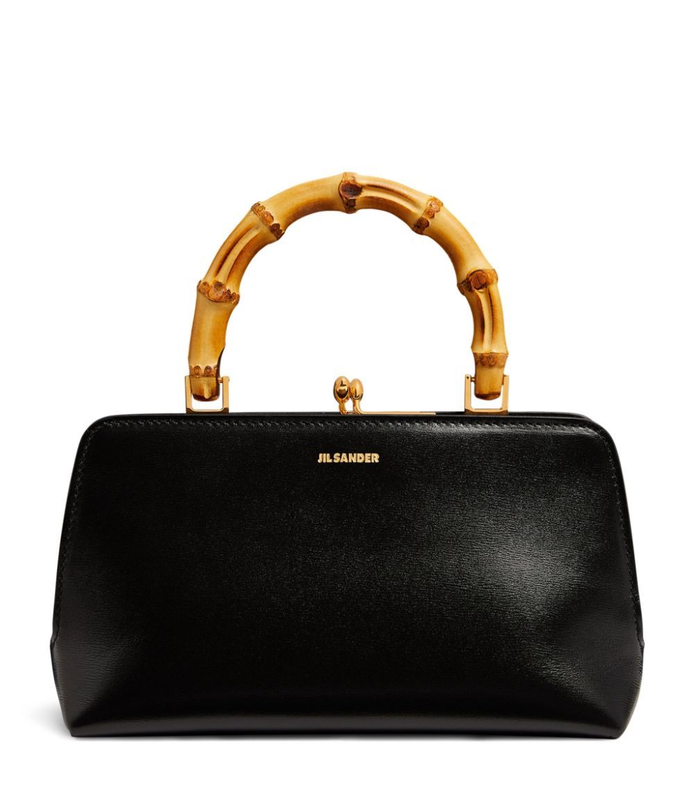 Leather Goji Square-Frame Top-Handle Bag | Harrods
