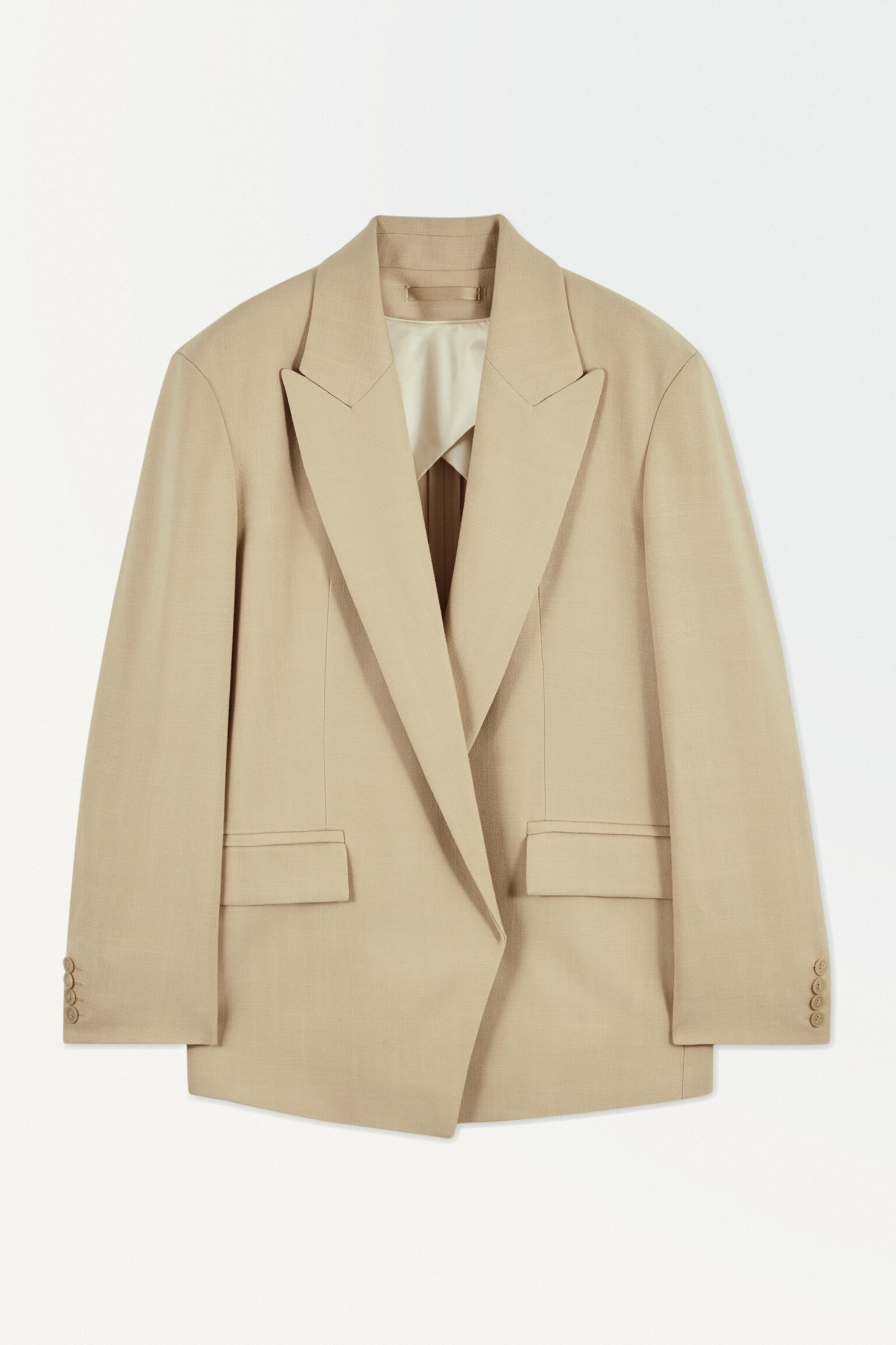 THE PEAK-LAPEL BLAZER - BEIGE | COS (EU)