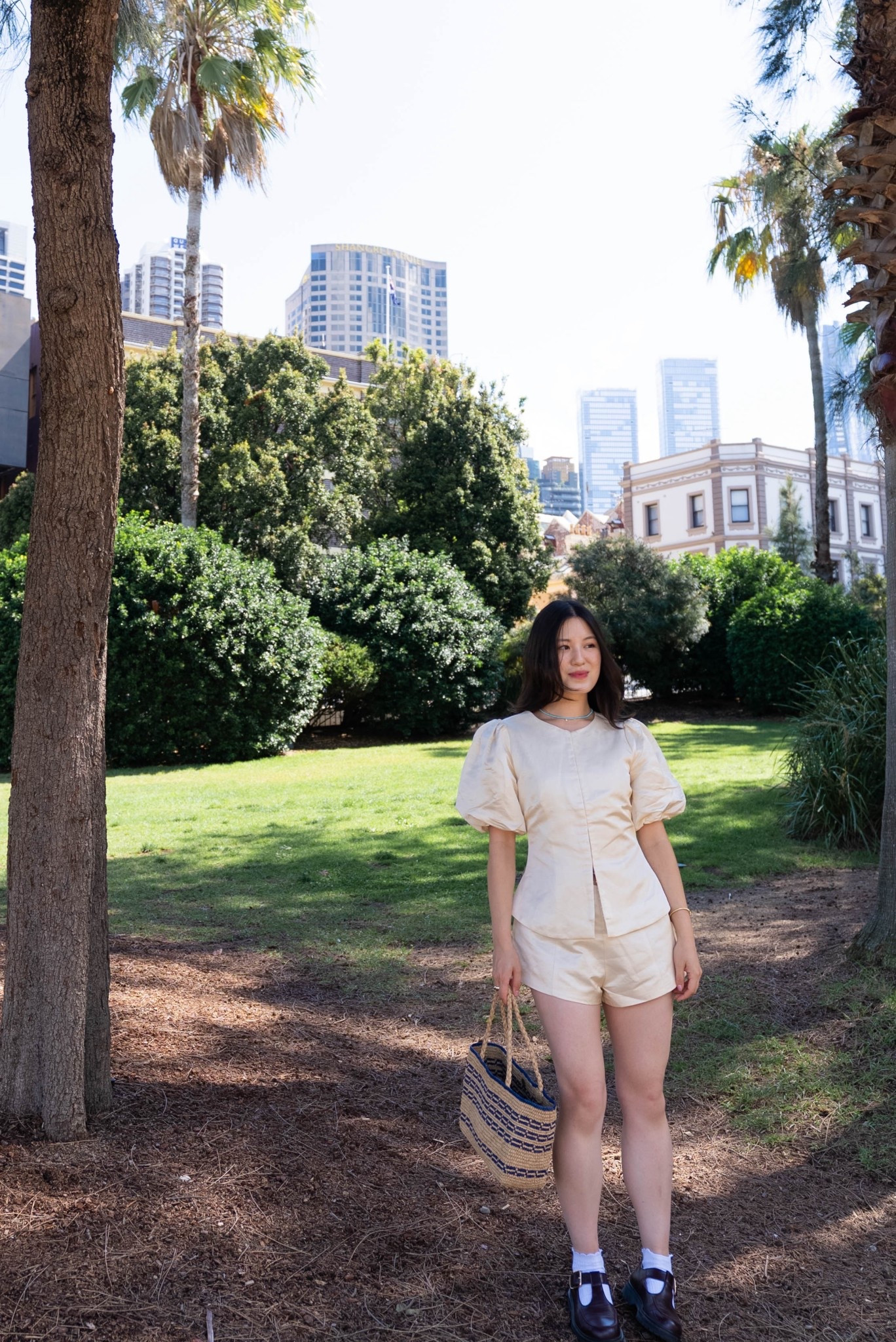 The dreamiest set 🦋 
Went true to size for top (wearing XS) and  for bottoms (size S).

If you’re in between sizes size up, otherwise usual size.