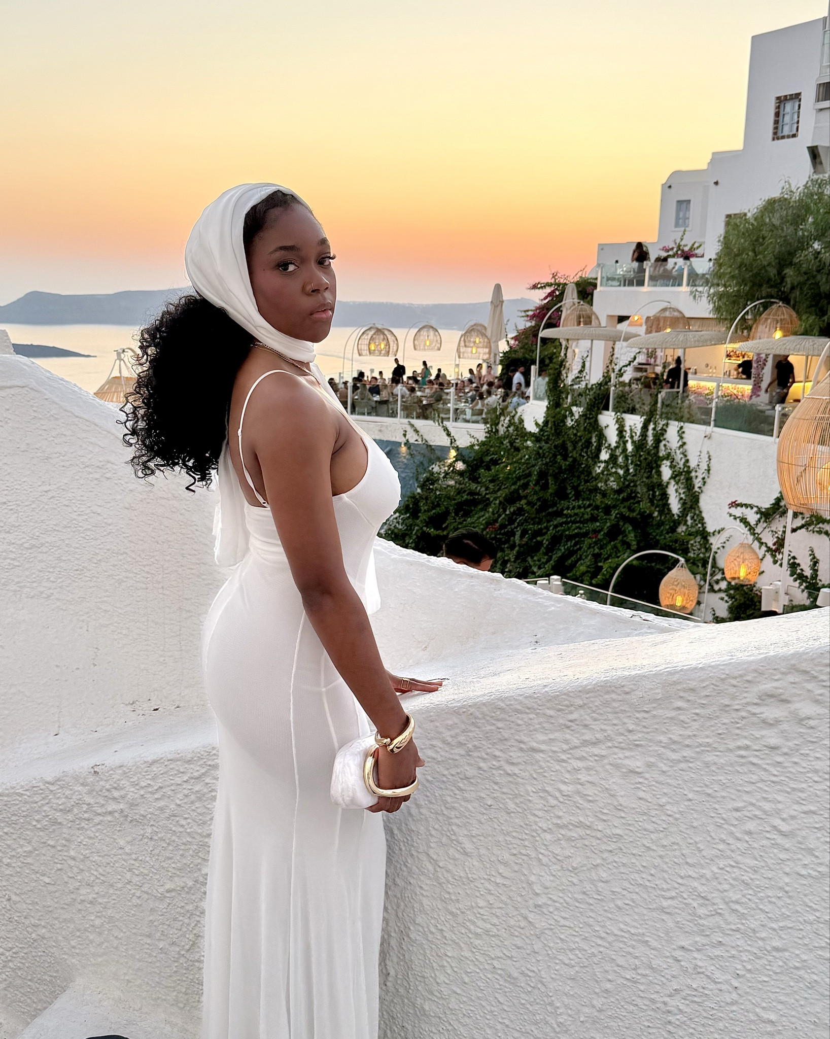 Dinner dress at sunset 🤍

This was the perfect dress for my trip to Santorini.
#sunsetdress #sunsetphoto #dinneroutfit #dinnerpics #whitedress #whiteoutfit

#LTKOver40 #LTKStyleTip #LTKFindsUnder100