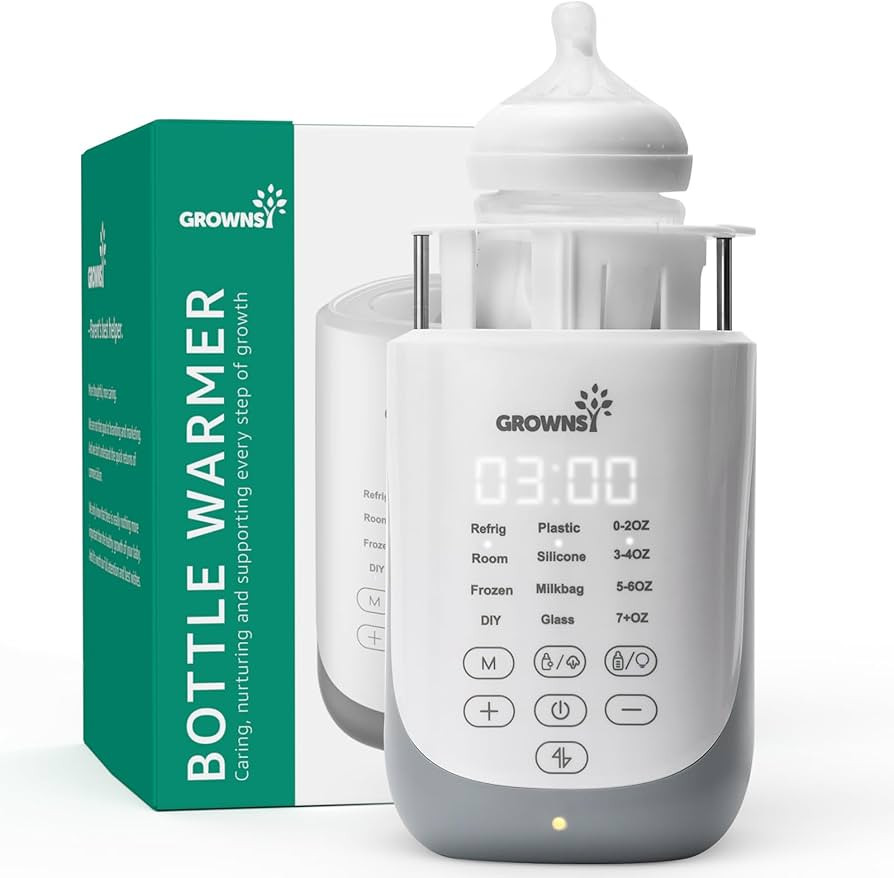 GROWNSY Nutri Bottle Warmer with Innovative Auto-Lift Feature, 10-in-1 Fast Baby Bottle Warmer wi... | Amazon (US)