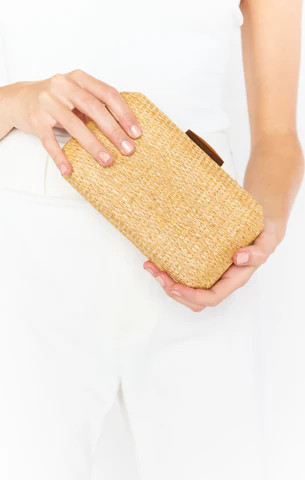 Norah Woven Clutch ~ Natural | Show Me Your Mumu
