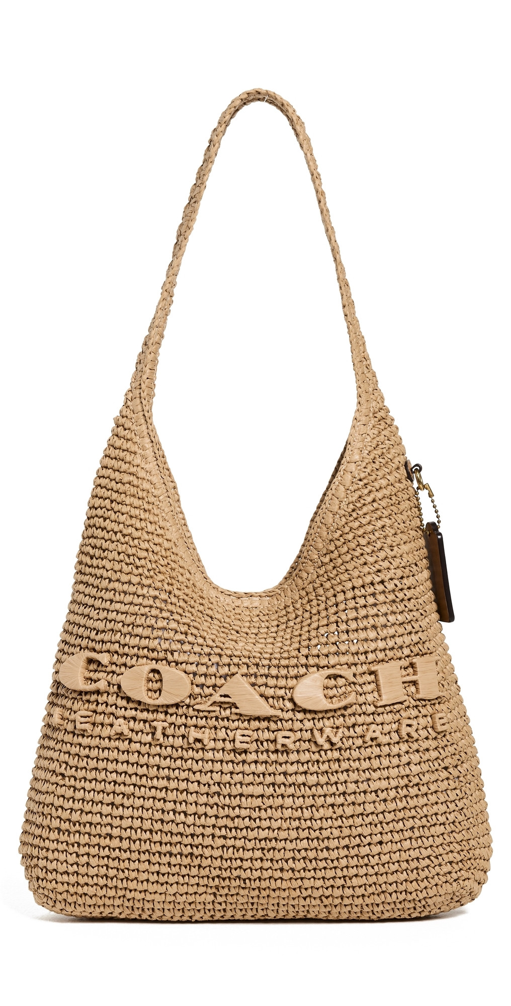 Coach Straw Brooklyn Shoulder Bag 28 B4/Natural One Size | Shopbop