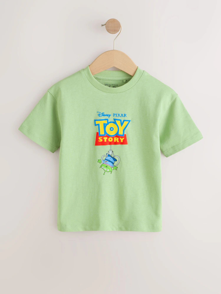 Sage Green Aliens Toy Story Short Sleeve T-Shirt (3mths-8yrs) | Next US