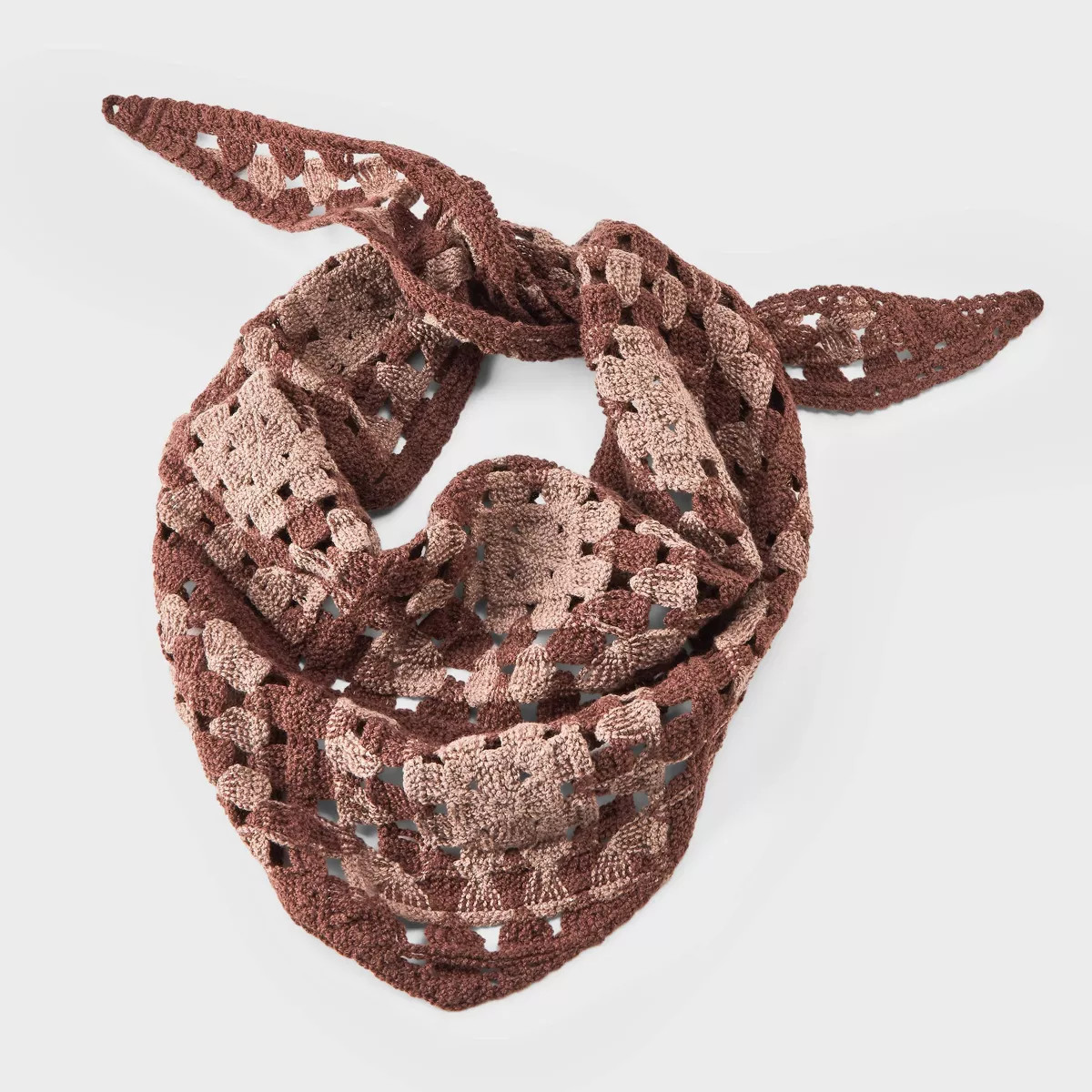 Crochet Detail Triangle Scarf - Universal Thread™ Brown | Target