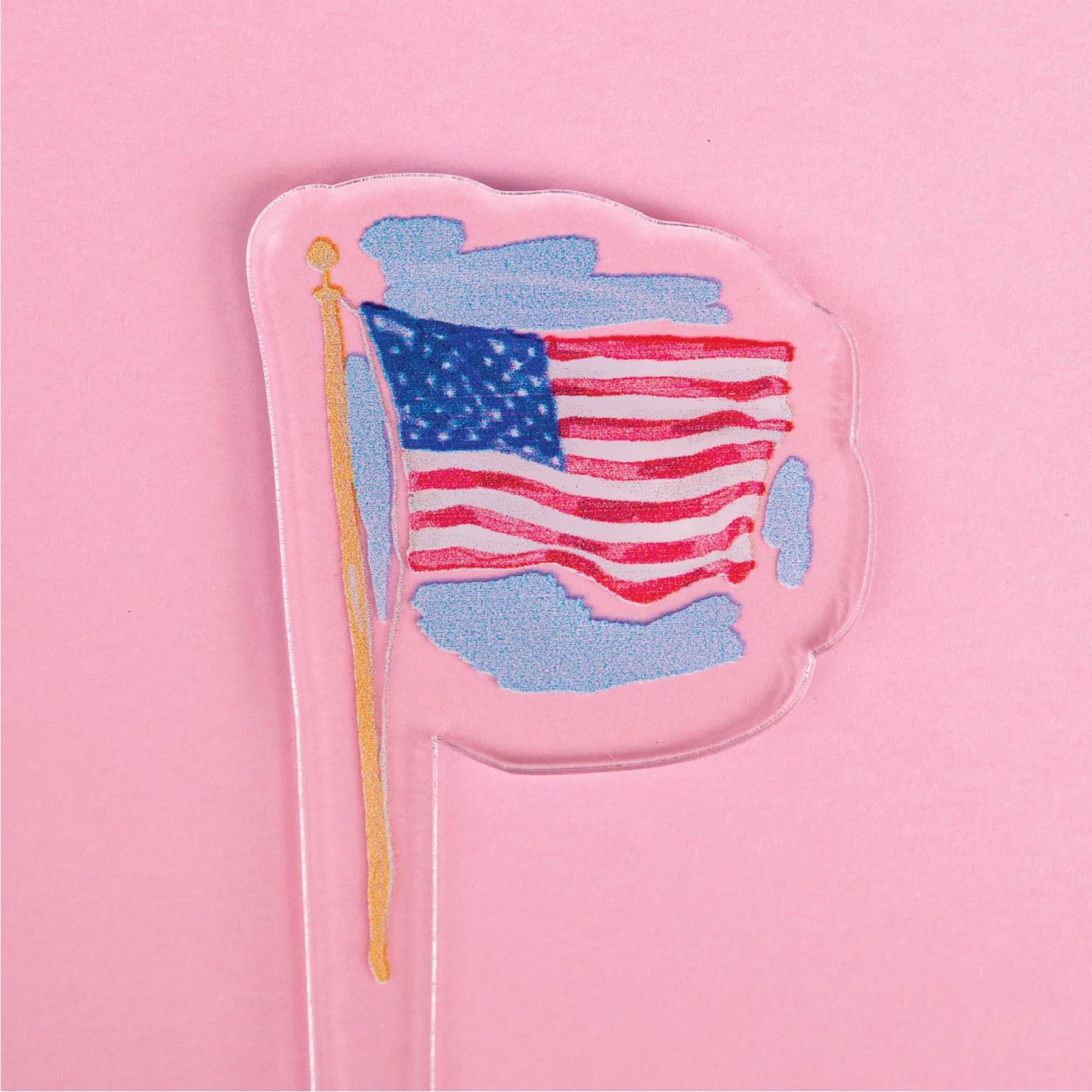 American Flag Acrylic Stir Stick | The Horseshoe Crab