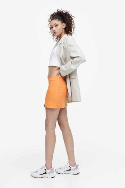 Linen-blend Mini Skirt | H&M (US + CA)