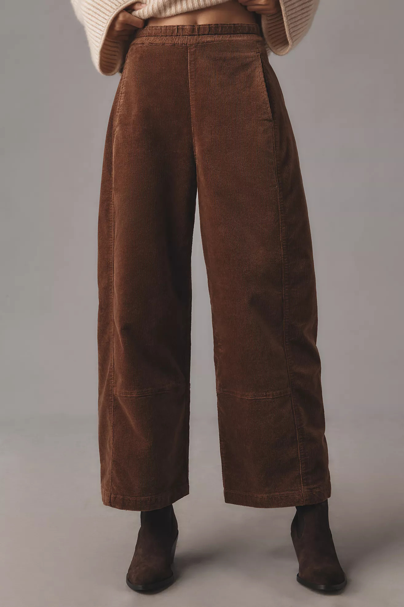 The Izzie Relaxed Pull-On Barrel Pants by Pilcro: Corduroy Edition | Anthropologie (US)