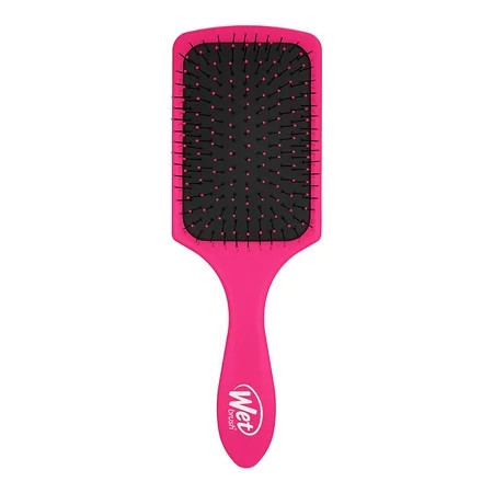 Wet Brush Paddle Hair Detangler Pink Soft Bristle Hair Brush for All Hair Types | Walmart (US)