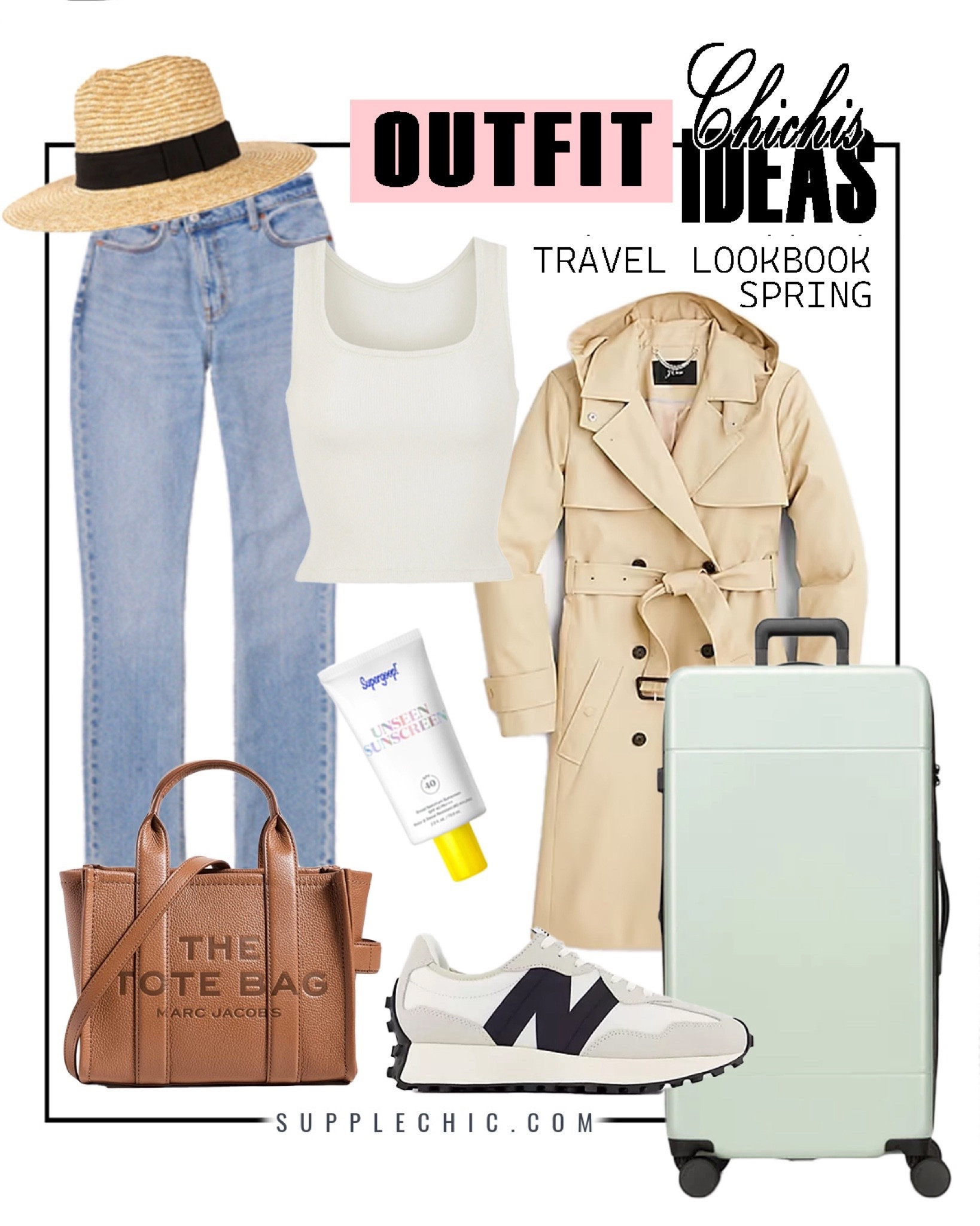 Spring break travel, OOTD featuring Abercrombie, straight jeans, new balance sneakers, and Mark Jacobs tote


#LTKmidsize #LTKtravel #LTKSpringSale