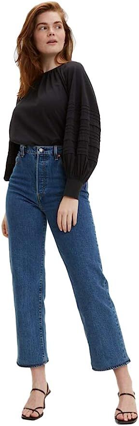 Levi's Women's Premium Ribcage Straight Ankle Jeans at Amazon Women's Jeans store | Amazon (US)