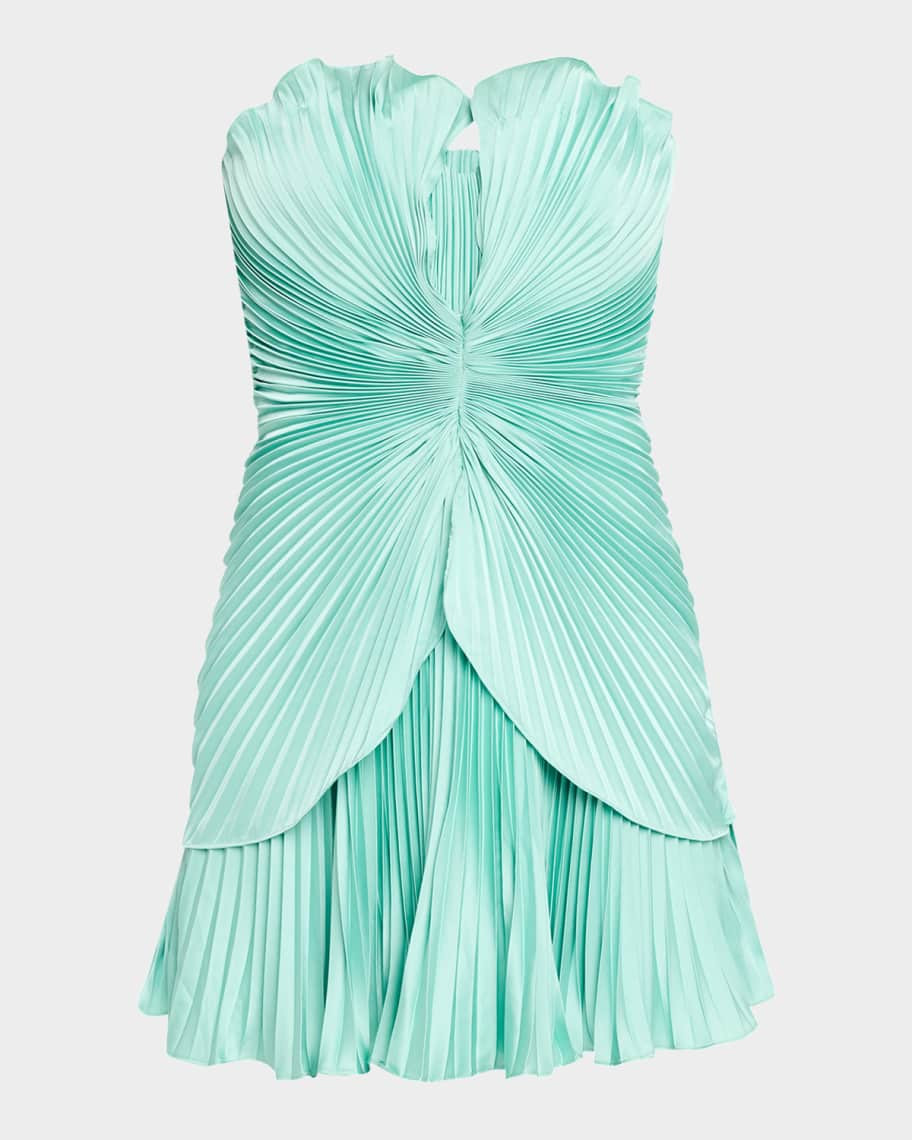 Noa Pleated Mini Dress | Neiman Marcus