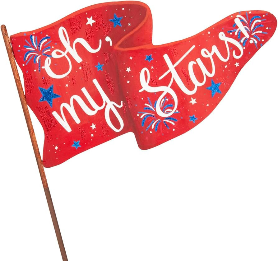 The Round Top Collection - "Freedom & USA" Pennant Flags, Set of 2 - Metal | Amazon (US)