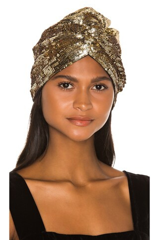 Maryjane Claverol Adele Turban in Gold from Revolve.com | Revolve Clothing (Global)