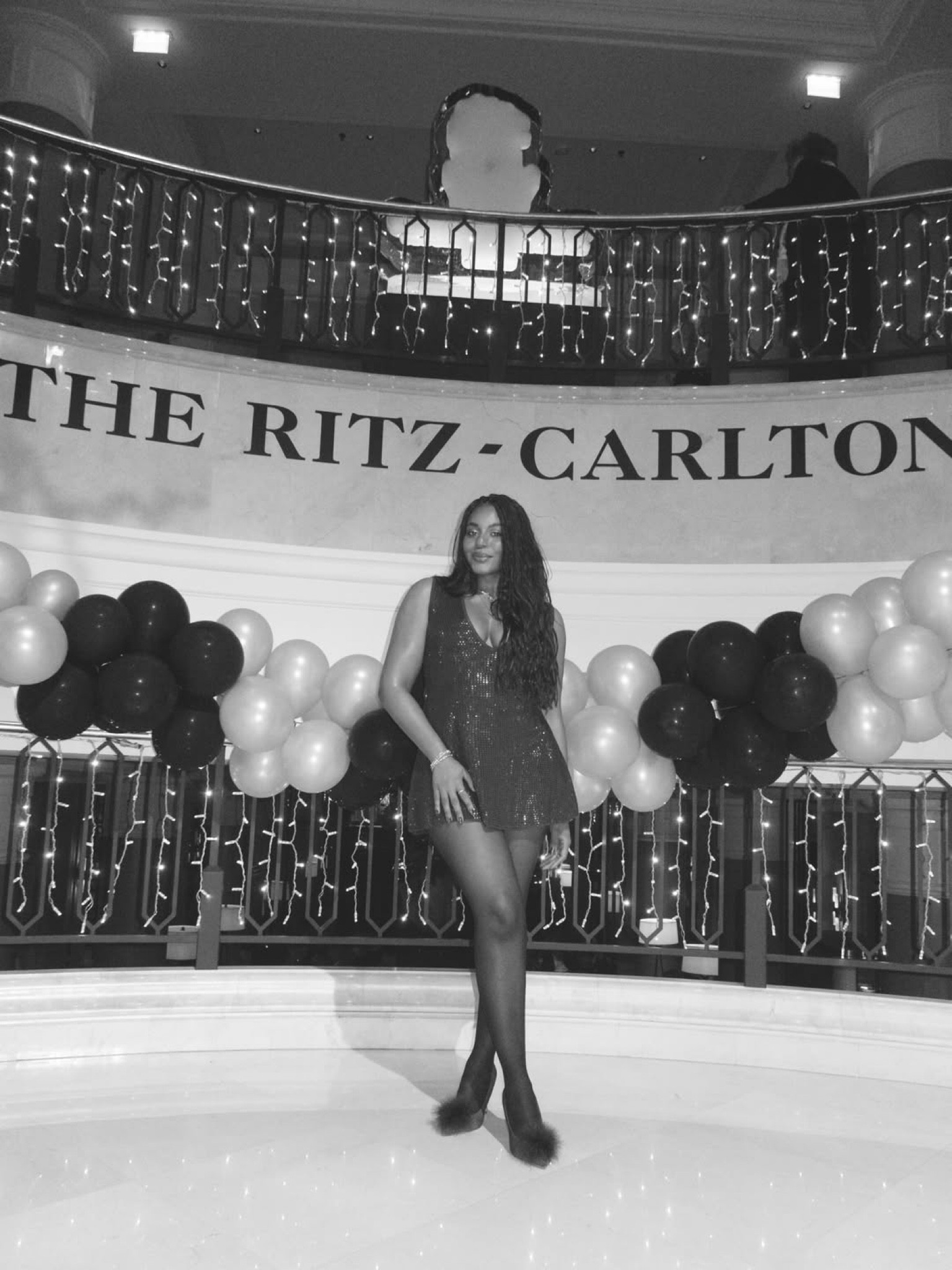 Found the cutest embellished mini dress for the winter season from retrofete! Love the tiny sparkly embellishments and the flirty silhouette. The perfect dress for date night, Valentine’s Day date night and beyond! Paired with my favorite black tights and fun fur heels from Sam Edelman .. 

#LTKgrwm #LTKTravel #LTKootd