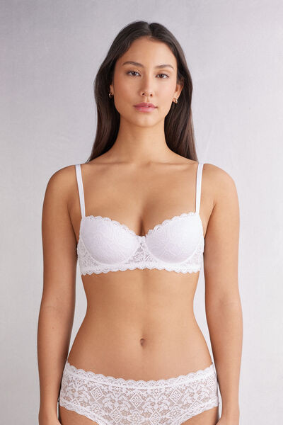 Intimissimi Sofia Lace Balconette Bra Woman White Size 7B | Intimissimi (US)