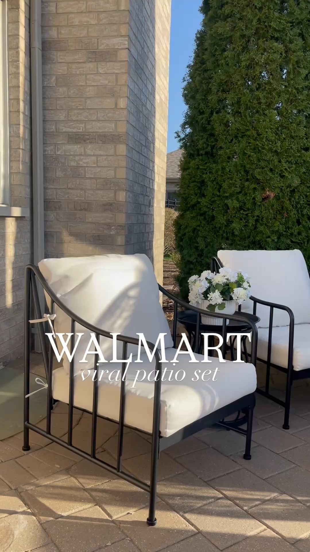 Viral Walmart patio set is back this year but hurry because it will sell out again! It comes in two colors! The cushions are great and the metal frame is sturdy! @walmart #walmartfinds #walmarthome #walmart #patio #patiofurniture #outdoorfurniture #outdoor #springhome #walmartoutdoor #patioseason 

#LTKSaleAlert #LTKHome #LTKWatchNow