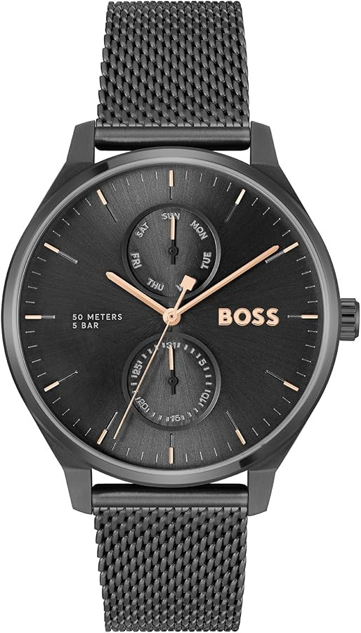 BOSS Analogue Multifunction Quartz Watch for Men Tyler Collection with Stainless Steel Bracelet | Amazon (UK)