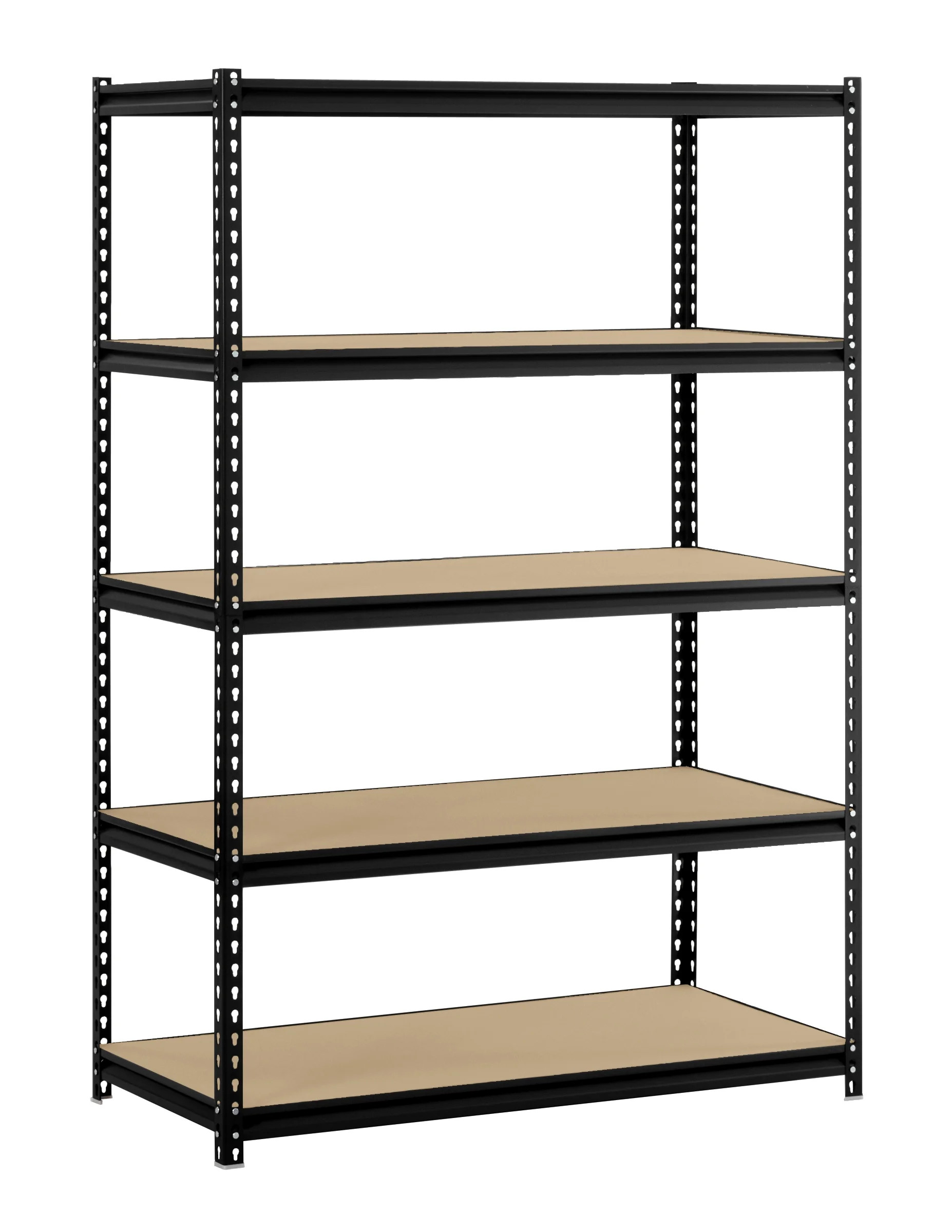 Muscle Rack 48"W x 24"D x 72"H 5-Shelf Steel Freestanding Shelving Unit; Black | Walmart (US)