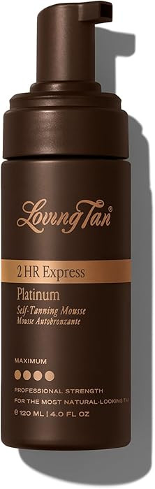 Loving Tan Platinum 2HR Express Self Tanning Mousse, Darkest Shade Yet -Streak Free, Professional... | Amazon (US)