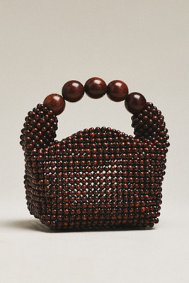 Dolce Vita Clover Wood Beaded Satchel | Anthropologie (US)