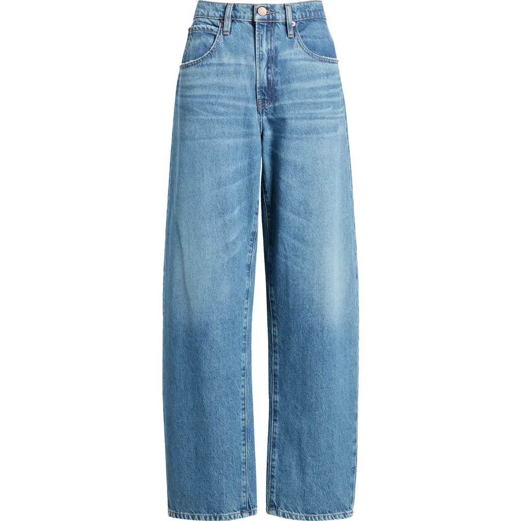 FRAME Low Slung Barrel Leg Jeans in Caramia at Nordstrom, Size 32 | Nordstrom