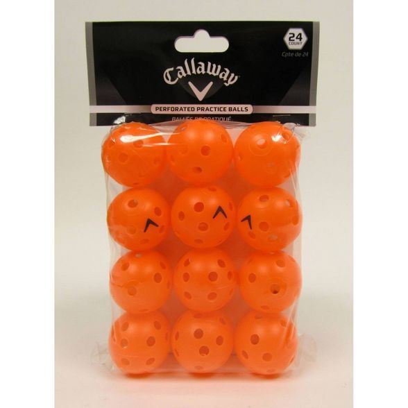 Callaway Practice Perforated Golf Balls 24pk - Orange | Target