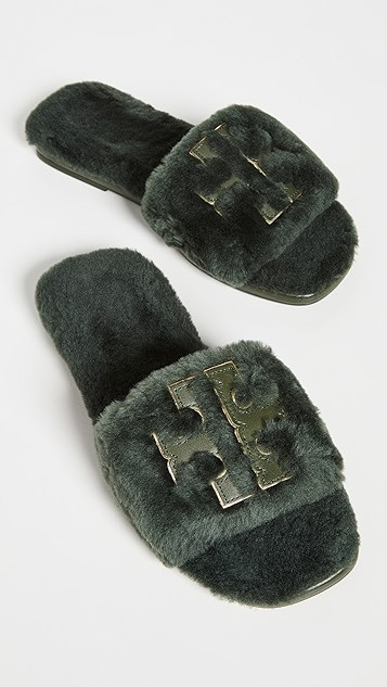 Double T Shearling Slides | Shopbop